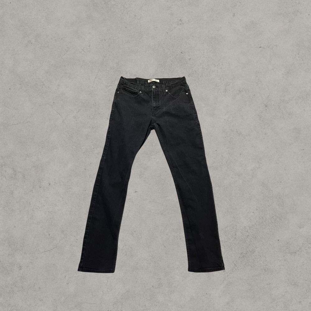 Signature by Levi Strauss Men Black Slim Fit Jeans 32x32 Denim Pants